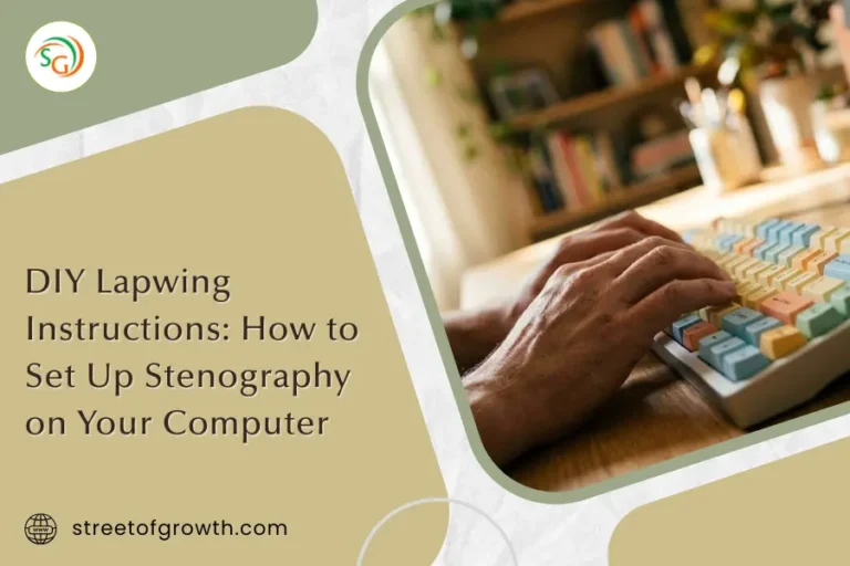 Close-up of hands typing on a mechanical keyboard with pastel keycaps, illustrating DIY Lapwing instructions for setting up stenography.